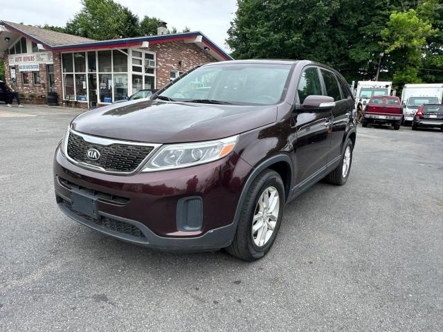 KIA SORENTO LX 2014 burgundy 4dr spor gas 5XYKT3A65EG487511 photo #3
