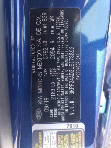 2020 KIA FORTE FE - 3KPF24AD3LE173892