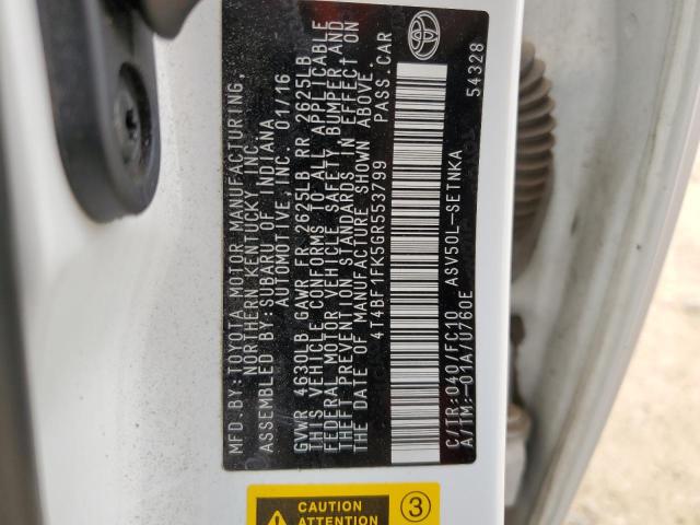 2016 TOYOTA CAMRY LE - 4T4BF1FK5GR553799