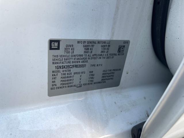 2015 CHEVROLET TAHOE POLI - 1GNSK2EC2FR636691