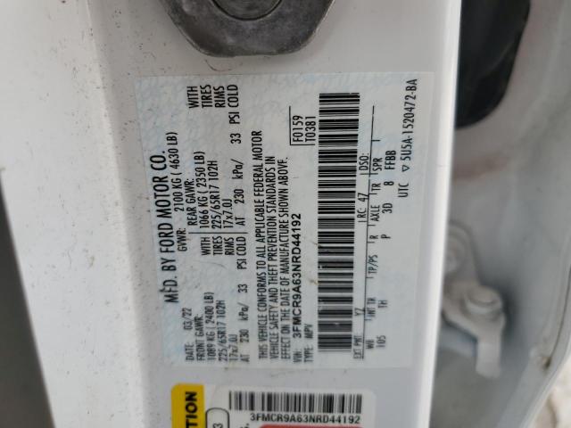 2022 FORD BRONCO SPO - 3FMCR9A63NRD44192