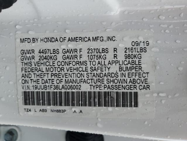 2020 ACURA TLX - 19UUB1F36LA006002
