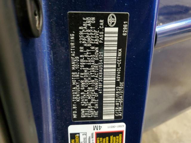 2010 TOYOTA CAMRY BASE - 4T1BF3EK6AU554121