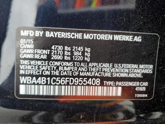 2015 BMW 435 I GRAN WBA4B1C56FD955408