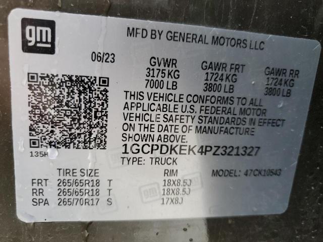 2023 CHEVROLET SILVERADO - 1GCPDKEK4PZ321327