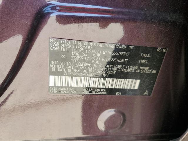 2016 TOYOTA RAV4 LE - 2T3ZFREVXGW285827