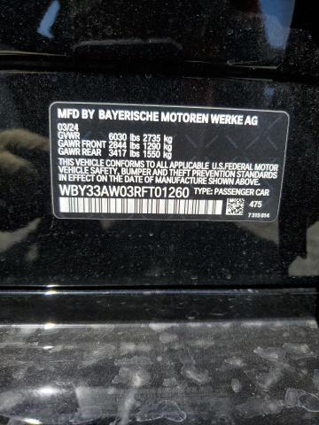 2024 BMW I4 M50 WBY33AW03RFT01260
