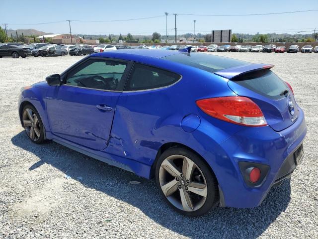 HYUNDAI VELOSTER T 2013 blue  gas KMHTC6AE5DU154327 photo #3