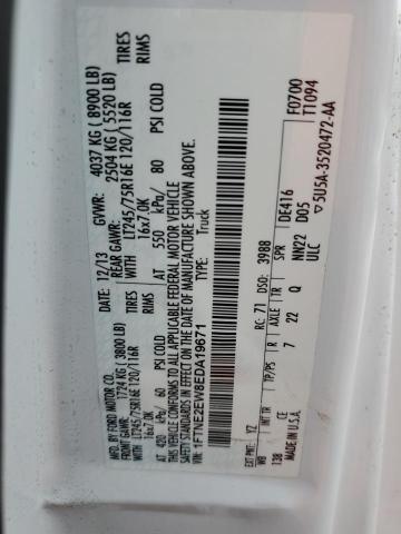 2014 FORD ECONOLINE E250 VAN #3226853282