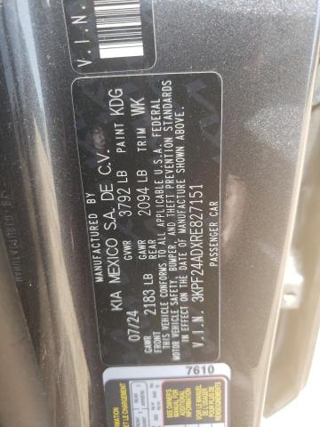 2024 KIA FORTE LX - 3KPF24ADXRE827151