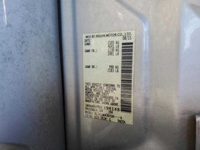 2016 NISSAN MAXIMA 3.5 - 1N4AA6AP6GC394148