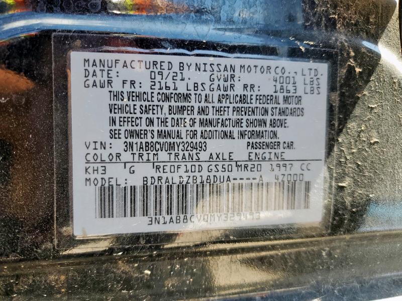 2021 NISSAN SENTRA SV - 3N1AB8CV0MY329493