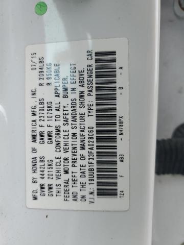 2015 ACURA TLX 19UUB1F33FA028060