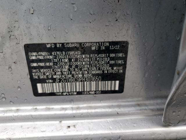 2023 SUBARU CROSSTREK JF2GTHRC9PH303650
