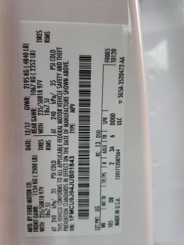 2018 FORD ESCAPE TIT 1FMCU9J94JUB01843