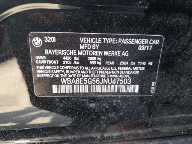 2018 BMW 320 XI WBA8E5G56JNU47503