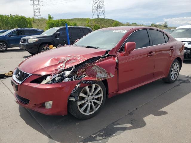 LEXUS IS 250 2008 red sedan 4d gas JTHCK262582025714 photo #1