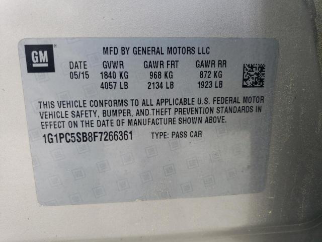 2015 CHEVROLET CRUZE LT - 1G1PC5SB8F7266361