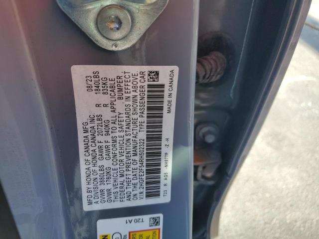 2024 HONDA CIVIC SPOR - 2HGFE2F54RH502322