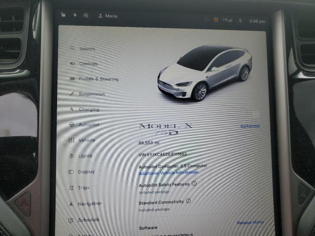 2018 TESLA MODEL X #3308600494