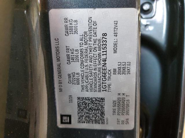 2020 GMC CANYON DEN 1GTG6EEN4L1153378