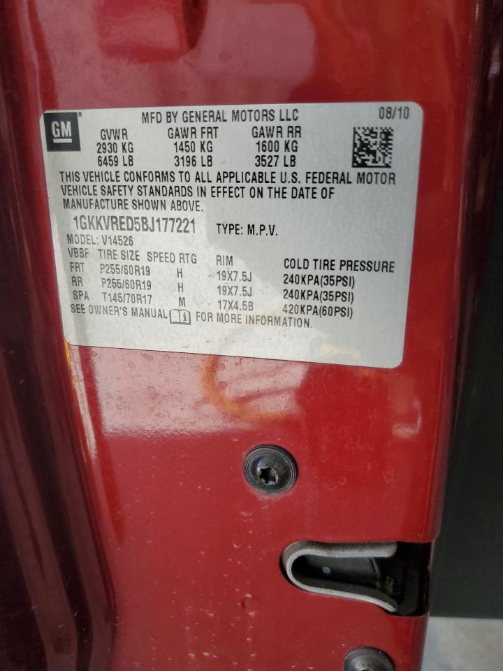 Lot #3198091493 2011 GMC ACADIA SLT