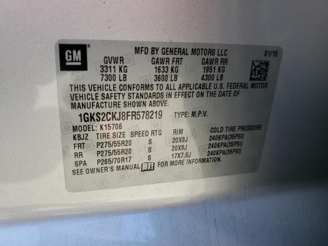 2015 GMC YUKON DENA - 1GKS2CKJ8FR578219