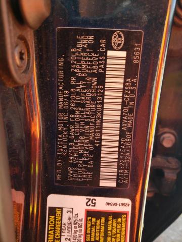 2019 TOYOTA CAMRY L - 4T1B11HK3KU813129