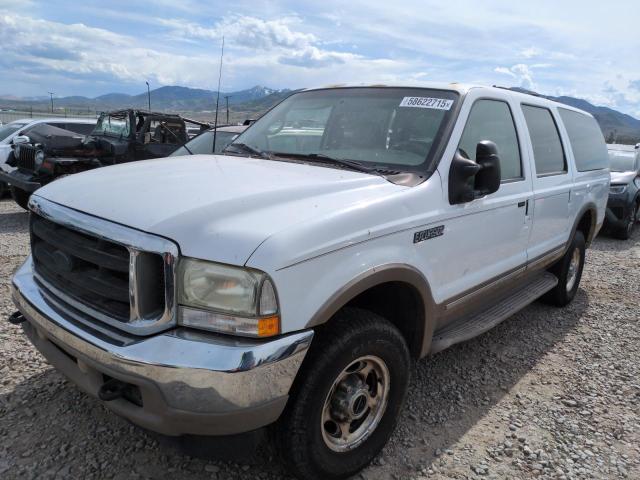 FORD EXCURSION 2002 white  gas 1FMNU43SX2EB16922 photo #1