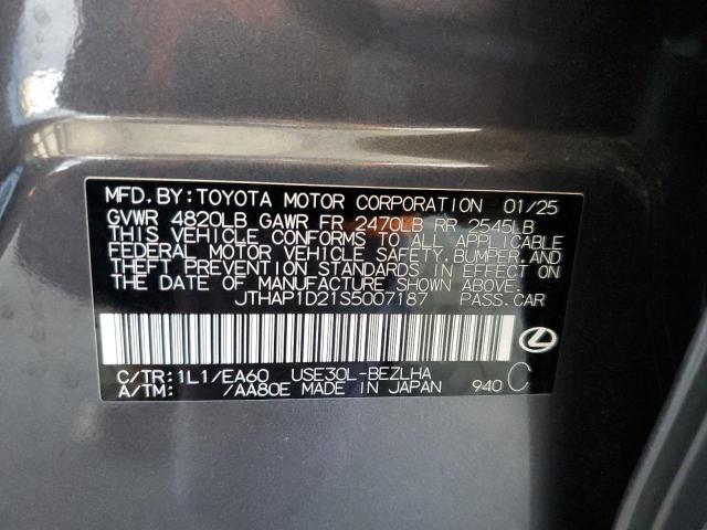 2025 LEXUS IS 500 F S JTHAP1D21S5007187