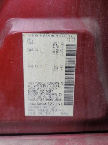 2016 NISSAN ALTIMA 2.5 - 1N4AL3AP7GN327751
