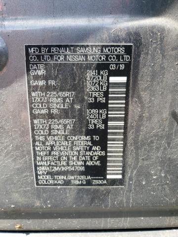 2019 NISSAN ROGUE S - KNMAT2MV1KP547091