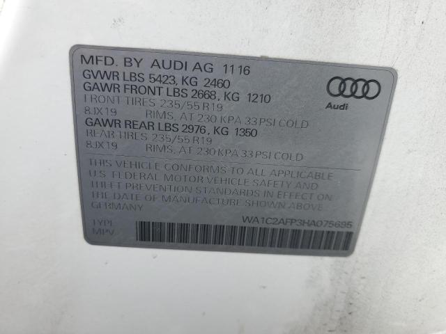 2017 AUDI Q5 PREMIUM - WA1C2AFP3HA075695
