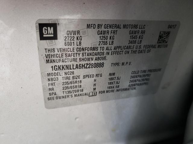 2017 GMC ACADIA SLE - 1GKKNLLA6HZ280888
