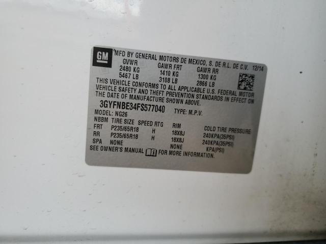 2015 CADILLAC SRX LUXURY - 3GYFNBE34FS577040