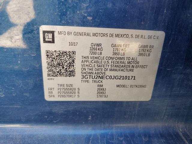 2018 GMC SIERRA K15 - 3GTU2NEC0JG210171