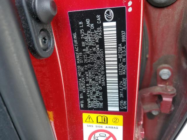 2019 LEXUS ES 350 - 58ABZ1B18KU045651