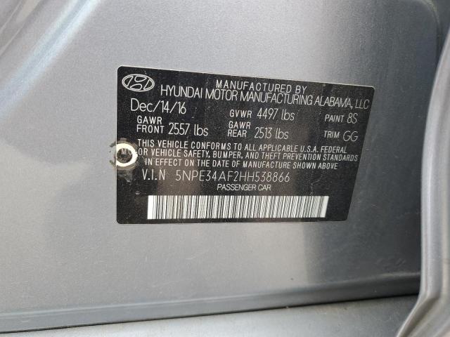 2017 HYUNDAI SONATA - 5NPE34AF2HH538866