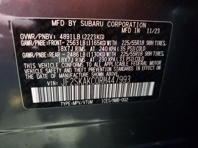 2024 SUBARU FORESTER L - JF2SKAKC0RH447993