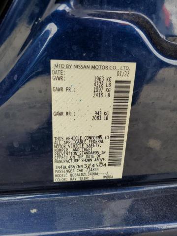 2022 NISSAN ALTIMA S 1N4BL4BV2NN324504