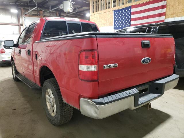 FORD F150 SUPER 2004 red crew pic gas 1FTRW14W04KB68404 photo #3
