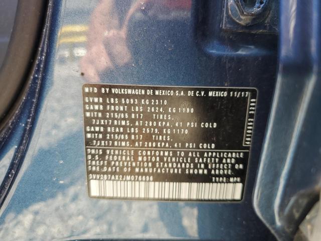 2018 VOLKSWAGEN TIGUAN SE - 3VV2B7AX2JM076696