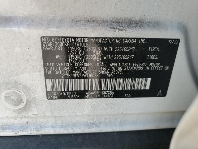 2024 TOYOTA RAV4 LE - 2T3H1RFV3RW316038