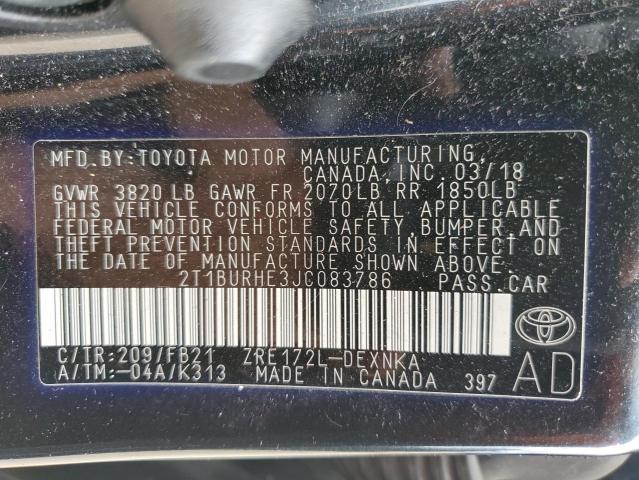 2018 TOYOTA COROLLA L - 2T1BURHE3JC083786