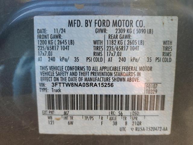 2025 FORD MAVERICK T 3FTTW8NA0SRA15256