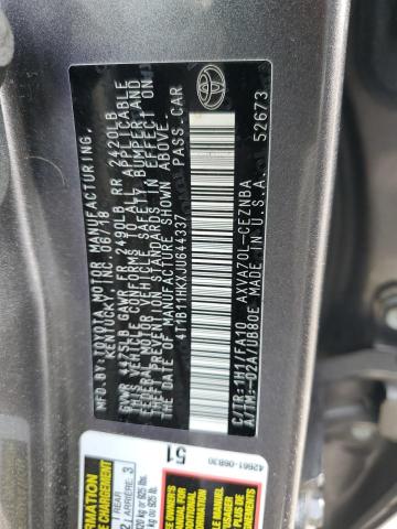 2018 TOYOTA CAMRY L - 4T1B11HKXJU644337