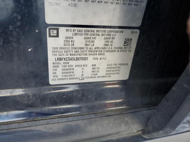 2020 BUICK ENVISION E LRBFXCSA5LD078931
