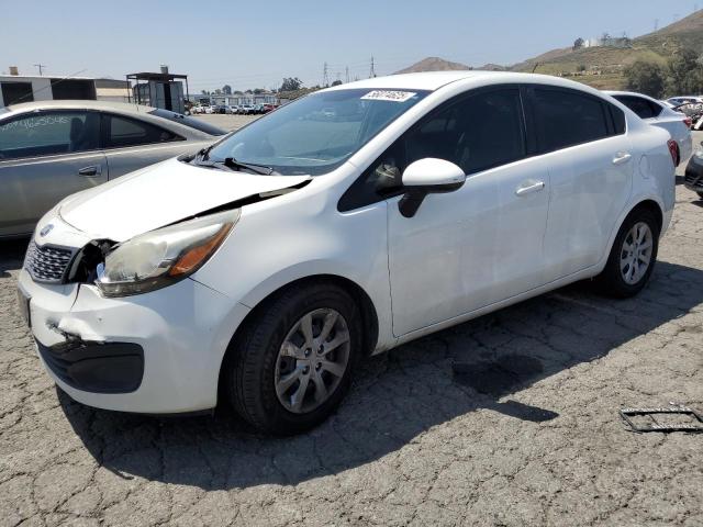 KIA RIO LX 2013 white  gas KNADM4A34D6204225 photo #1