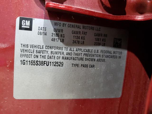 2015 CHEVROLET IMPALA LTZ - 1G1165S38FU112529