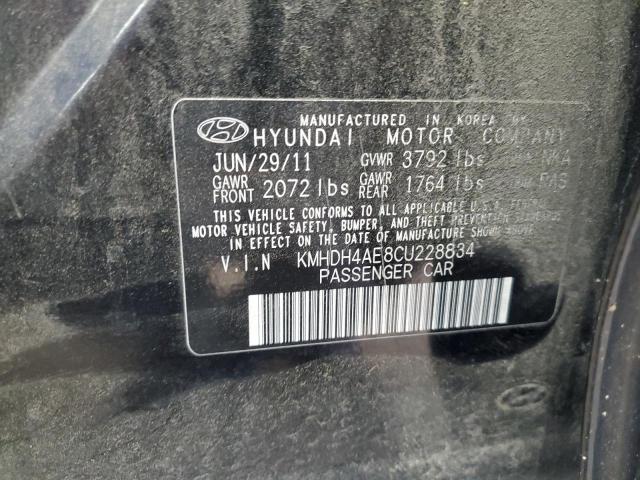 2012 HYUNDAI ELANTRA GL - KMHDH4AE8CU228834